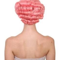 HPO Women's Adult Womens Wig | Pink Vintage Wigs | Premium Breathable Capless Cap