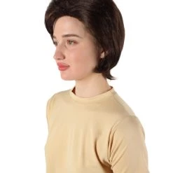 HPO Adult Women’s USA First Lady Jackie O's Brown Bouffant Brunette Wig Men's