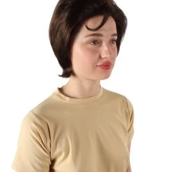 HPO Adult Women’s USA First Lady Jackie O's Brown Bouffant Brunette Wig Men's