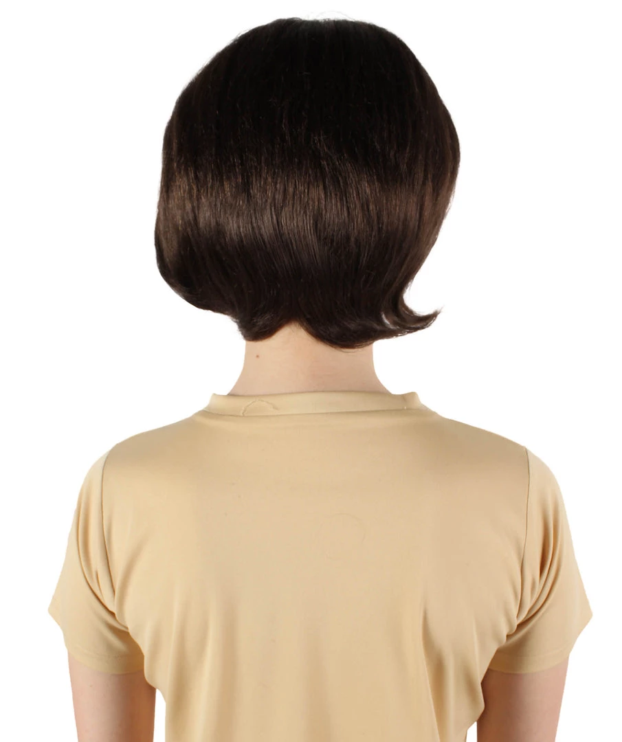 HPO Adult Women’s USA First Lady Jackie O's Brown Bouffant Brunette Wig Men's