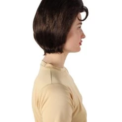 HPO Adult Women’s USA First Lady Jackie O's Brown Bouffant Brunette Wig Men's