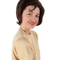 HPO Adult Women’s USA First Lady Jackie O's Brown Bouffant Brunette Wig Men's