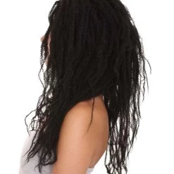 HPO Long Dreadlocks Style Black Womens Wig | Fashion Wigs | Premium Breathable Capless Cap Women's