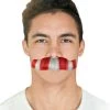 HPO Men's Mens Moustaches | White & Red