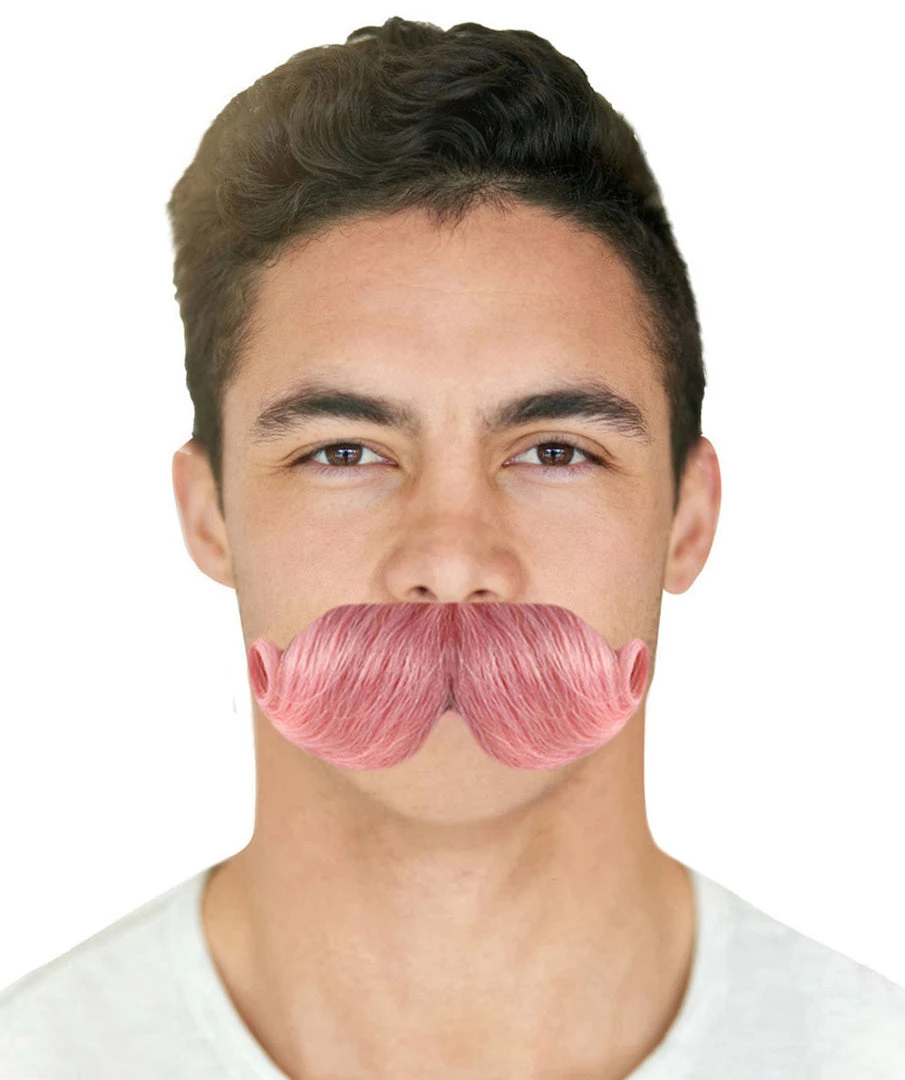 HPO Mens Moustaches | Pink Men's