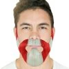 HPO Mens Full Beard & Moustaches Set | Red & White Men's