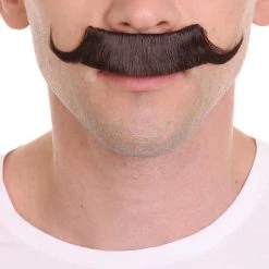 HPO Men's Hedgehog Curly Mustache