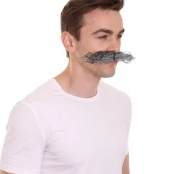 HPO Men's Doctor Eggman Robotnik Long Curly Mustache Multiple Color Options