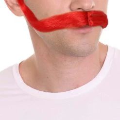 HPO Troll World Tour | Men's Troll Red Straight Handle Bar Mustache