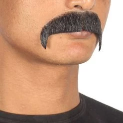 HPO Men's Horseshoe Moustache Set | Black Cosplay Facial Hair