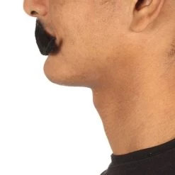 HPO Men's Hook Style Moustache Set | Black Cosplay Facial Hair