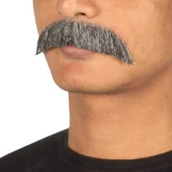 HPO Men's Enstein Style Moustache Set | Gray Cosplay Facial Hair