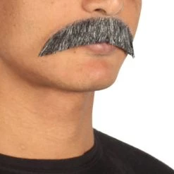 HPO Men's Enstein Style Moustache Set | Gray Cosplay Facial Hair