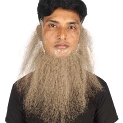 HPO Men's Long Beard Set | Light Gray Cosplay Facial Hair