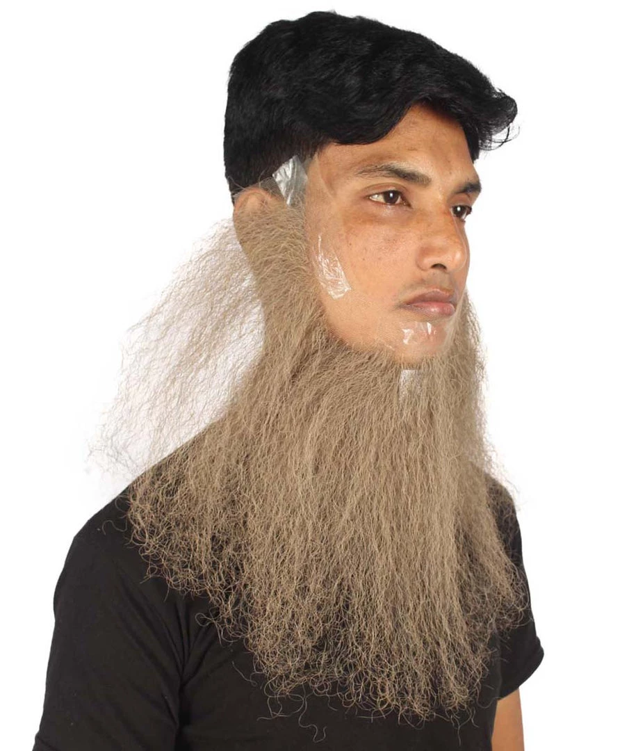 HPO Men's Long Beard Set | Light Gray Cosplay Facial Hair