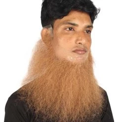HPO Men's Long Beard Set | Light Brown Cosplay Facial Hair