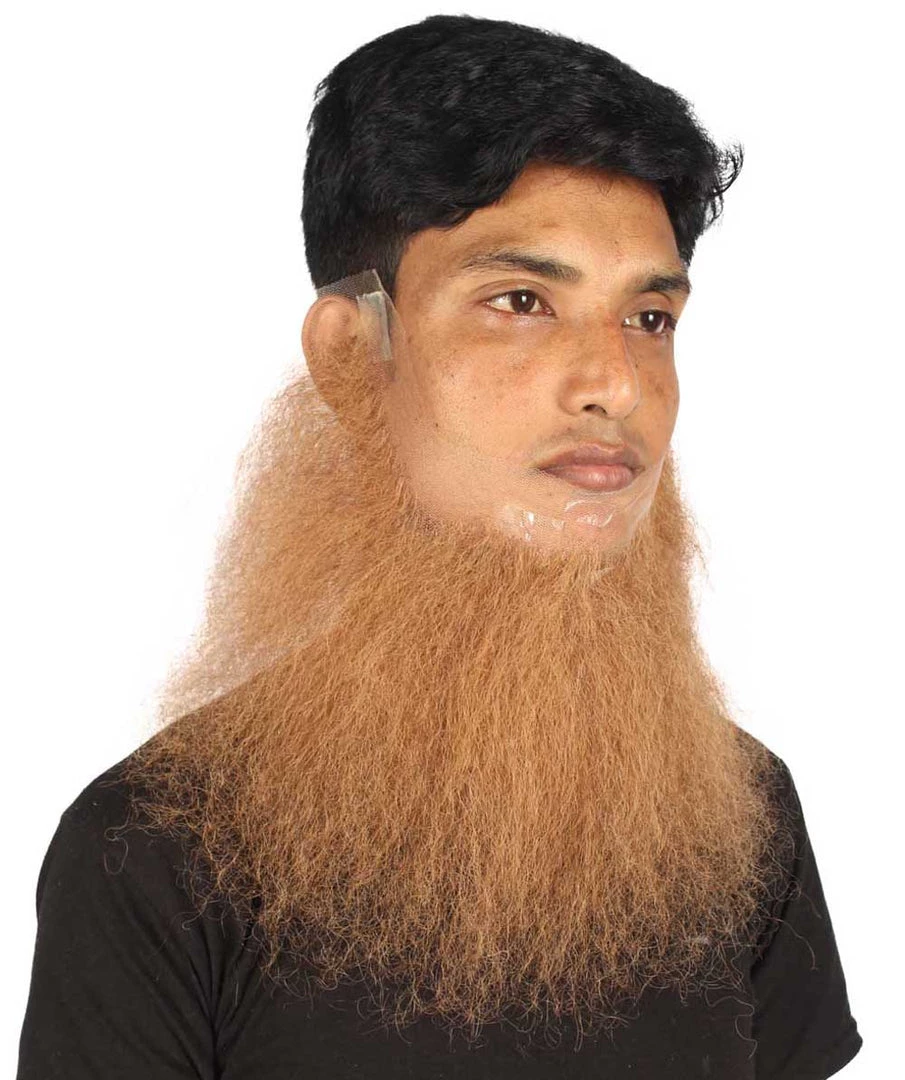 HPO Men's Long Beard Set | Light Brown Cosplay Facial Hair