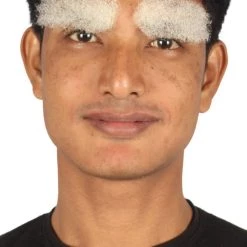 HPO Men's Fancy Style Eyebrow Set | White Cosplay Eyebrow Hair