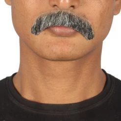 HPO Men's Stylish Moustache Set | Gray Cosplay Facial Hair