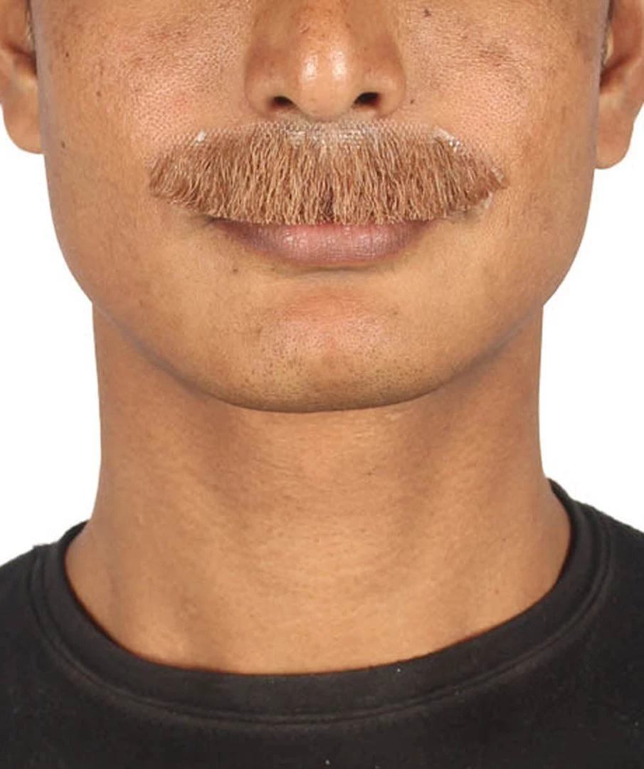 HPO Men's Stylish Moustache Set | Brown Cosplay Facial Hair
