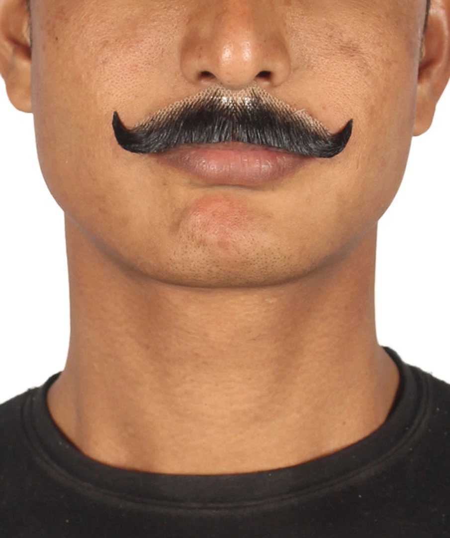 HPO Men's Stylish Moustache Set | Black Cosplay Facial Hair