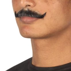 HPO Men's Stylish Moustache Set | Black Cosplay Facial Hair