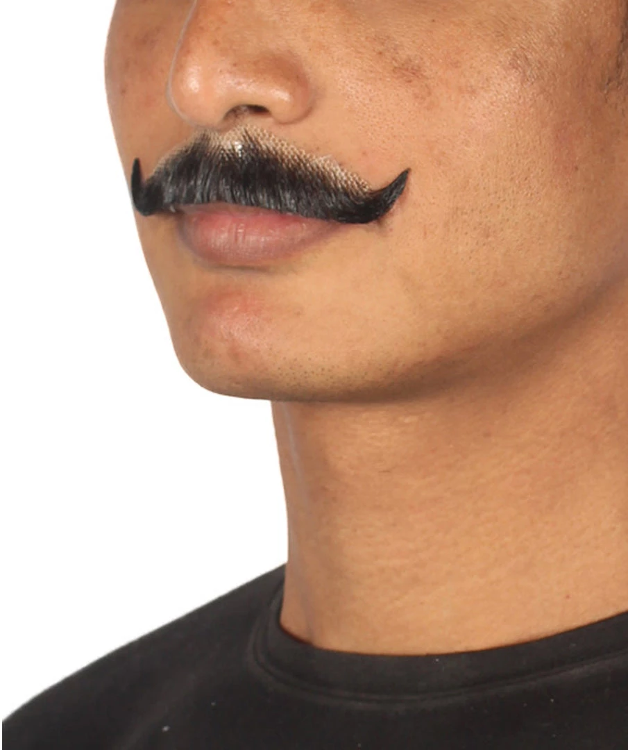 HPO Men's Stylish Moustache Set | Black Cosplay Facial Hair