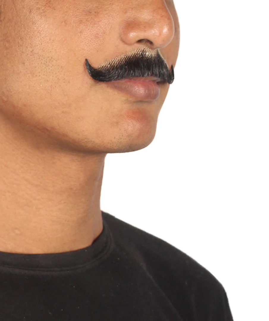 HPO Men's Stylish Moustache Set | Black Cosplay Facial Hair