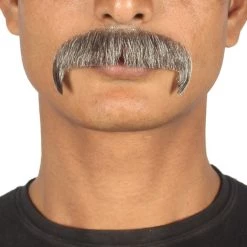 HPO Men's Stylish Moustache Set | Mixed Brown Cosplay Facial Hair