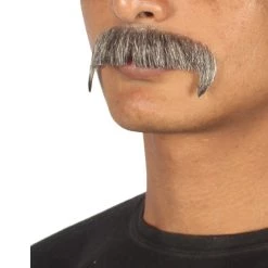 HPO Men's Stylish Moustache Set | Mixed Brown Cosplay Facial Hair