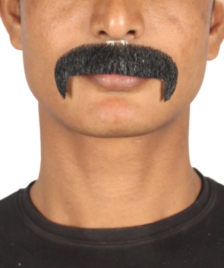 HPO Men's Stylish Moustache Set | Black Cosplay Facial Hair