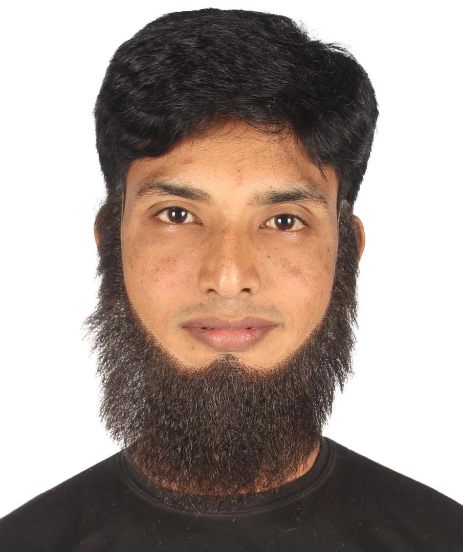 HPO Men's Chin Curtain Style Long Beard Set | Black Cosplay Beard