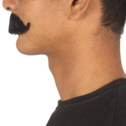 HPO Men's Stylish Moustache Set | Black Cosplay Facial Hair