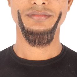 Men's Dutch Mid Length Human Hair Long Beard | Facial Hair Multiple Colors Option | HPO