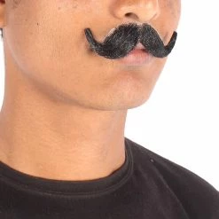 Men's Imperial Synthetic Hair Mustache | Facial Hair Multiple Color Options | HPO