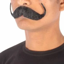 Men's Watson Synthetic Hair Mustache | Facial Hair Multiple Color Options | HPO