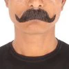Men's Imperial Human Hair Mustache | Black Facial Hair | HPO