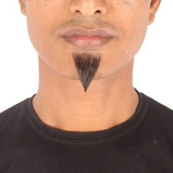 Men's Van Dyke Goatee Human Hair Beard | Black Facial Hair | HPO