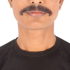 Men's Natural Human Hair Mustache | Facial Hair Multiple Colors Option | HPO