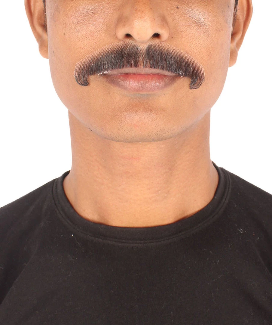 Men's Natural Human Hair Mustache | Facial Hair Multiple Colors Option | HPO