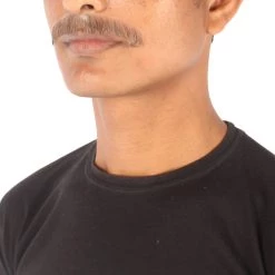 Men's Natural Human Hair Mustache | Facial Hair Multiple Colors Option | HPO