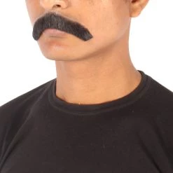 Men's Borat Human Hair Mustache | Facial Hair Multiple Colors Option | HPO