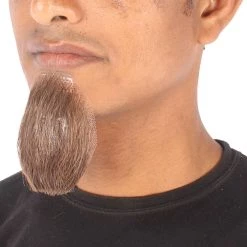 Men's Goatee Human Hair Beard | Facial Hair Multiple Color Options | HPO