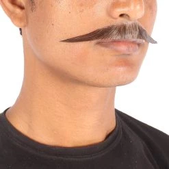 Men's English Human Hair Mustache | Facial Hair Multiple Colors Option | HPO