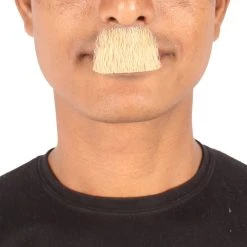 Men's Toothbrush Human Hair Mustache | Off-White Facial Hair | HPO
