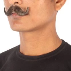 Men's Imperial Synthetic Hair Mustache | Facial Hair Multiple Color Options | HPO