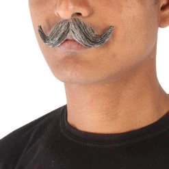 Men's Imperial Synthetic Hair Mustache | Facial Hair Multiple Color Options | HPO