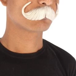 Men's Watson Synthetic Hair Mustache | Facial Hair Multiple Color Options | HPO