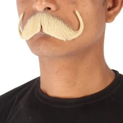 Men's Watson Synthetic Hair Mustache | Facial Hair Multiple Color Options | HPO