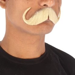 Men's Watson Synthetic Hair Mustache | Facial Hair Multiple Color Options | HPO